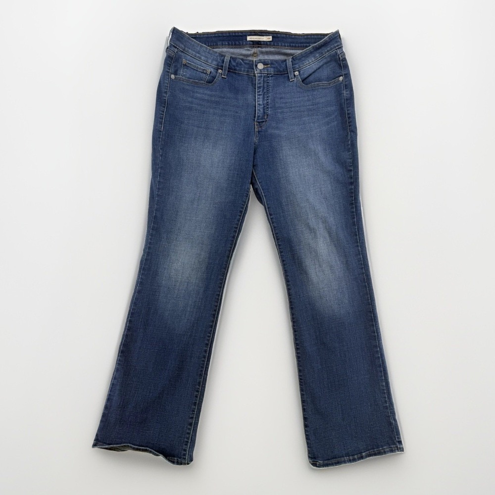 Levis 415 Classic Bootcut Jeans Womens 18W Medium Wash Denim Stretch Mid Rise